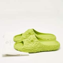 Versace Green Rubber Mules Size 46