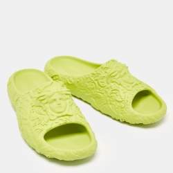 Versace Green Rubber Mules Size 46