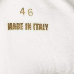 مملوكة مسبقًا Versace White Leather Greca Odissea Sneakers Size 46