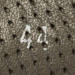 Pre Owned Versace Black Patent Leather and Python Leather Lace Up Sneakers Size 44