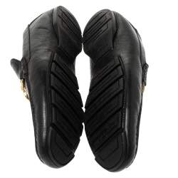 مملوكة مسبقًا حذاء لوفرز فيرساتشي سليب أون تفاصيل ميدوسا جلد أسود مقاس 43