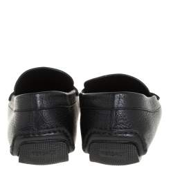 مملوكة مسبقًا حذاء لوفرز فيرساتشي ميدوسا جلد أسود مقاس 43