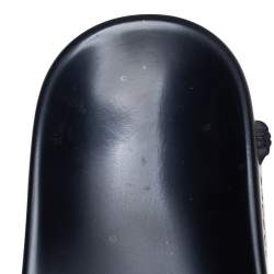 Versace Black Rubber Medusa Flat Slides Size 41
