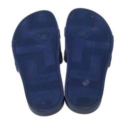 Versace Black Rubber Medusa Head Flat Slides Size 41