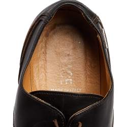 Versace Brown Leather Lace Up Derby Size 41
