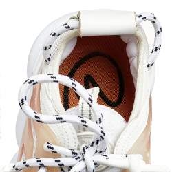Versace White/Grey Mesh And Nubuck Leather Chain Reaction Sneakers Size 44