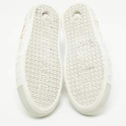 Versace White Leather Greca Logo Sneakers Size 40