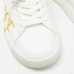 Versace White Leather Greca Logo Sneakers Size 40