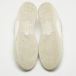 Versace White Leather Ilus Sneakers Size 42