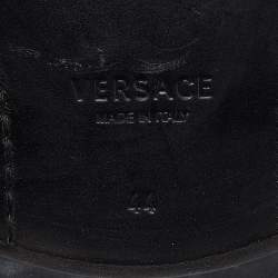 Versace Multicolor Leather Baroque Drivers Loafers Size 44