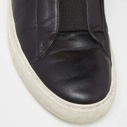 مملوكة مسبقًا Versace Black Leather Medusa High Top Sneakers Size 40