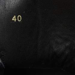 مملوكة مسبقًا Versace Black Leather Medusa High Top Sneakers Size 40