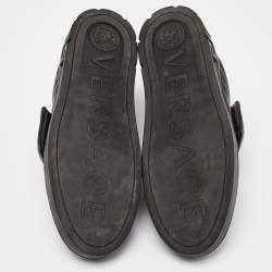 Versace Black Leather Sneakers Size 45