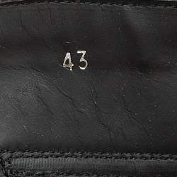 Pre Owned Versace Gold Laminated Leather Medusa Lace High Top Sneakers Size 43