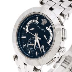 Versace Black Stainless Steel V Race 23C Women's Wristwatch 42 mm
