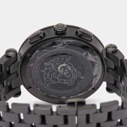 Pre Owned Versace Black Ion Plated Stainless Steel V-Race 29G Men's Wristwatch 46 mm