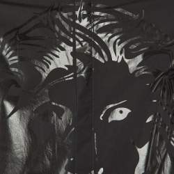 Versus Versace Black Tiger Print Cotton Button Front Shirt M