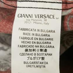 Pre Owned Versus Versace Red Printed Cotton Shirt M