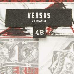 Pre Owned Versus Versace Red Printed Cotton Shirt M