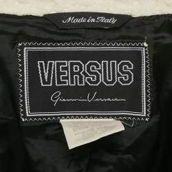 مملوكة مسبقًا Versus Gianni Versace White Cow Print Fur Blazer XS