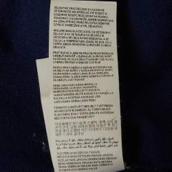 Pre Owned تي شيرت بولو فيرسوس فيرساتشي أزرق بيك مقاس متوسط (ميديم)