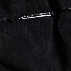 Pre Owned Versus Versace Black/White Embroidered Short Sleeve T-Shirt S