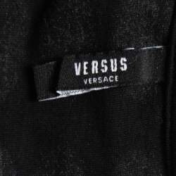 Pre Owned Versus Versace Black/White Embroidered Short Sleeve T-Shirt S