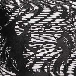 Pre Owned Versus Versace Black/White Embroidered Short Sleeve T-Shirt S