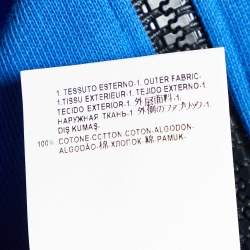 Pre Owned Versus Versace Color Block Logo Printed Cotton Knit Hoodie M