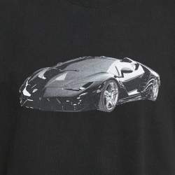 Vetements Black Super Car Print Cotton Crew Neck Oversized T-Shirt S