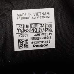 Vetements x Reebok Black Graffiti Fabric Instapump Fury Sneakers Size 40