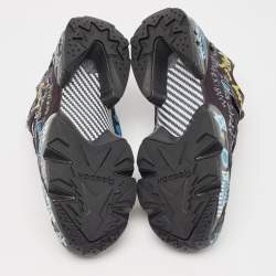 Vetements x Reebok Black Graffiti Fabric Instapump Fury Sneakers Size 40