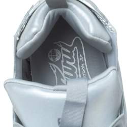 Pre Owned Vetemens + Reebok Grey Reflective Fabric Instapump Fury 3M Sneakers Size 45