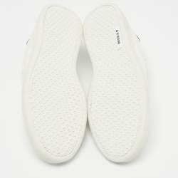 Vetements White Perforated Leather Low Top Sneakers Size 41