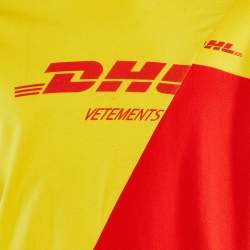 Vetements Tri Color DHL Print Cotton Crew Neck T-Shirt M