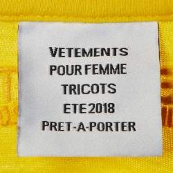 Vetements Tri Color DHL Print Cotton Crew Neck T-Shirt M