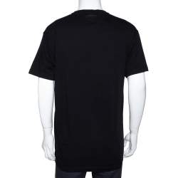 Vetements Black Cotton Rainbow Georgia Flag Print T Shirt S