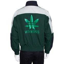 Vetements Green Rear Logo Print Zip Up Track Jacket M