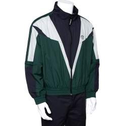 Vetements Green Rear Logo Print Zip Up Track Jacket M Vetements | TLC