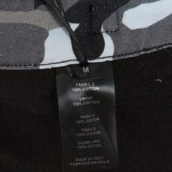 Pre Owned Vetements Black Cotton Camo Print Overlay Jogger Pants M
