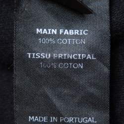 Pre Owned Vetements Black Logo Printed Cotton Crewneck Oversized T-Shirt S