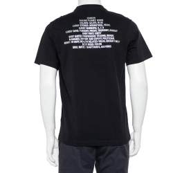 Pre Owned Vetements Black Cancer Zodiac Printed Cotton Roundneck T-Shirt M