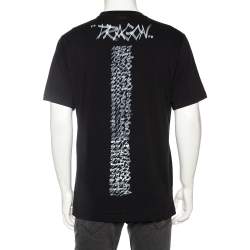 Vetements Horoscope Black Cotton Printed Dragon Zodiac T-Shirt M