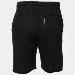 Vetements Black Cotton Printed Shorts M