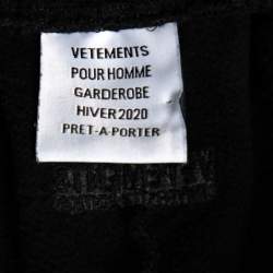Vetements Black Cotton Printed Shorts M