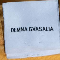 Pre Owned Vetements Yellow Cotton Inside-Out Oversized T-Shirt L