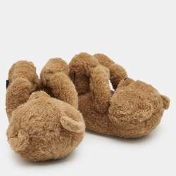 Vetements Brown Fur Hug Me Teddy Bear Slippers Size 39/40
