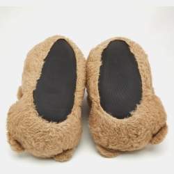 Vetements Brown Fur Hug Me Teddy Bear Slippers Size 39/40