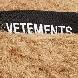 Vetements Brown Fur Hug Me Teddy Bear Slippers Size 39/40