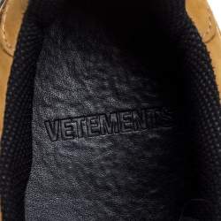 Vetements x Swear Beige Nubuck Platform Sneakers Size 42